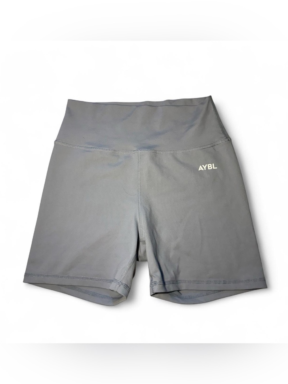 AYBL gym gray biker shorts size M 🫧